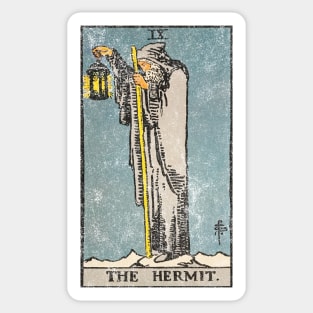 The Hermit (distressed) Sticker